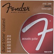 Resim Fender Dura-Tone 880XL 80/20 Coated 10-48 Akustik Gitar Teli 