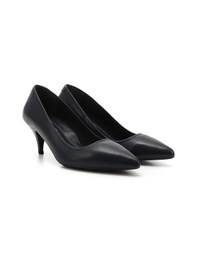 Resim Gönderi(R) Gönderi R Lacivert Antik Sivri Burun Orta İnce Topuklu Stiletto Lacivert 