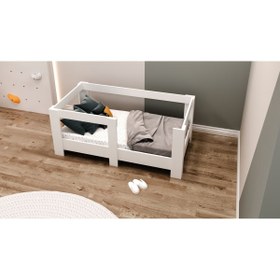 Resim Ninnimo Montessori Y2 Mdf Beyaz Karyola 