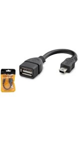 Resim Keepro Mini USB Otg 5 Pin Otg 15 cm Oto Teyp Için USB Çevirici 