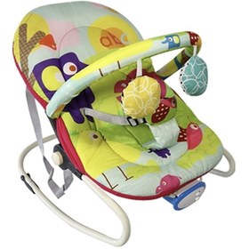 Resim Norfolk Rhythm Titreşimli ve Müzikli Ev Tipi Ana Kucağı - Tam Yatarlı - Kademeli Sırt Ayarı - Orman Hayvanları Pembe 