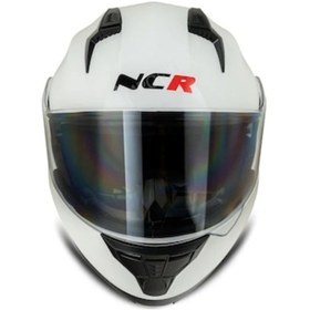 Resim NCR Tam Kapalı Kask Full Face Beyaz 