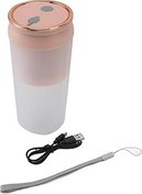 Resim Sahgsa Taşınabilir mikser, 4 bıçak, kablosuz, 300 ml kapasite, USB meyve suyu sıkacağı, mikser, kişisel boyutta el mikseri, meyve suyu karışımları, (pembe) 