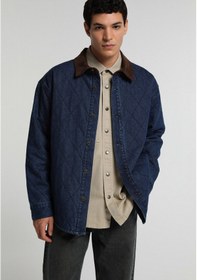 Resim Colin's Colins Oversize Fit Düğmeli Astarlı Erkek Dark İndigo Denim Ceket Cl1082649 Q1.v1 Dn44496 