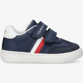Resim Tommy Jeans Flag Bebek Lacivert Spor Ayakkabı 