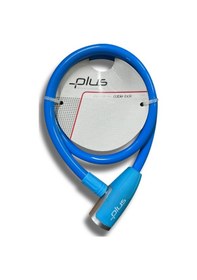 Resim Plus 12 x 800 MM Mavi Anahtarlı Bisiklet Kilidi 2 Anahtarlı Mavi 