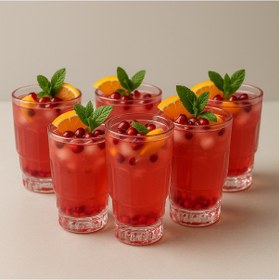 Resim 6 Lı Kristal Cam Kahve Yanı Su Bardağı Bardak Kupa 160ml Şeffaf 