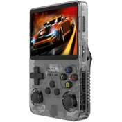 Resim qasul R36s Retro 3.5 İnç Ips Ekran El Oyun Konsolu Açık Kaynak Linux Sistemi 64gb 15000 + Oyunlar Si̇yah 