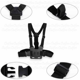 Resim outfire Standart Tüm Aksiyon Kameralara Uyumlu Göğüs Bandı+ J Hook Vida 