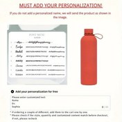 Resim Gaojunshop01 Kişiselleştirilmiş Kızıl 6 Numaralı Yazı Tipi Isı Yalıtımlı Matara Seyahat Kupası 