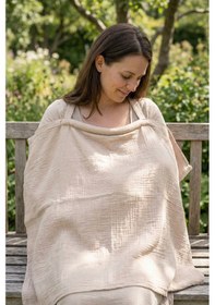 Resim Bebek Emzirme Önlüğü Bej 