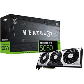 Resim Msı Geforce Rtx5060 8g Ventus 3x Oc 8gb Ddr7 128bıt 3xdp 1xhdmı Ekran Kartı 