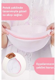 Resim Sütyen Yıkama Topu 3 Adet Fermuarlı Kumaş Sütyen Koruyucu Yıkama Aparatı Kabı Valiz Düzenleyici Tr Diğer 