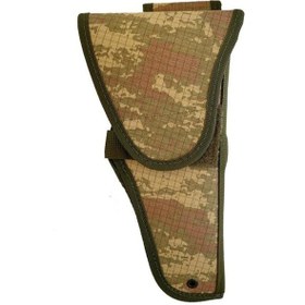 Resim Kamuflaj Kapaklı Sallama Tüm Modellere Uyumlu Airsoft Tabanca Kılıfı Kamuflaj 