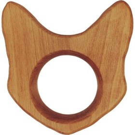 Resim Diş Kaşıyıcı Kedi Doğal Ahşap Çok Renkli 