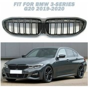 Resim Bmw G20 M3 Böbrek Çift Çizgi Piyano Black - Taıwan 