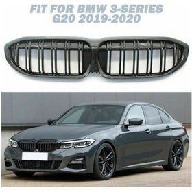 Resim Bmw G20 M3 Böbrek Çift Çizgi Piyano Black - Taıwan 