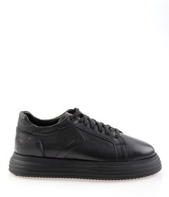 Resim Bambi Siyah Hakiki Deri Erkek Sneaker E01595002543 