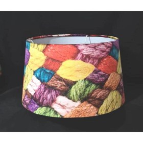 Resim Genel Markalar Renkli halat örgü lambader başlığı çap 40 cm 
