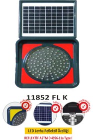 Resim Evelux Solar Led'li Flaşör Lamba(ø300mm) - 
