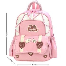 Resim Kız Çocuk Ultra Lüx Anaokulu Sırt Çantası Ortopedik Ultra Lüx Kreş Çantası 33 25 Cm Su İtici Kumaş Pembe 