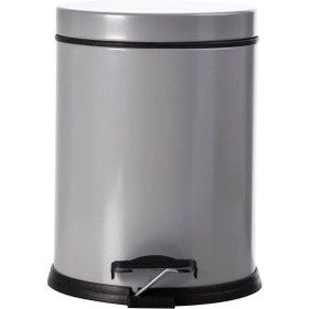 Resim GörSeç 30 Litre Gri Çöp Kovası Paslanmaz Pedallı 30 Litre Çöp Kovası Ayaklı Ofis Lüks Mutfak Bahçe Kovası 