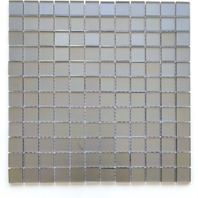 Resim MozaiKristaL Mutfak tezgah arası ve iç dekorasyon için 23x23mm Mat Füme Ayna Kristal Mozaik. ( 1 m2 Fiyatıdır ) 