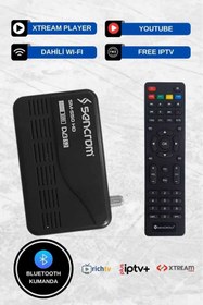 Resim sencrom Hd Uydualıcı Wifi Dahil Canaklı Canaksız Sınırsız Tv Paketi Uydu Alıcısı Bluetooth Kumandalı 