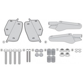 Resim Sr1144 Honda Crf1000 Africa Twin 16-17 Arka Çanta Taşıyıcı 