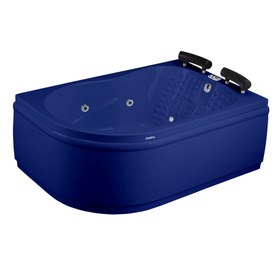 Resim Çift Kişilik Renkli Küvet | Jakuzi | 150x100 cm | Sanacryl - 150x100 / Lacivert / 2 Kişilik 