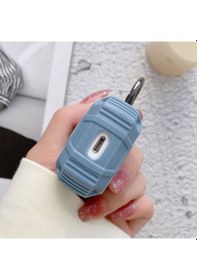 Resim Mobilefix Air-pods Airbag 35 Darbelere Karşı Dayanıklı Düğmeli Kılıf-mavi Mavi 