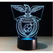 Resim Benfica Usb 3d Anime Gece Lambası Atmosfer Led Masa Lambası 