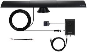 Resim Antop AT-500SBS HD Smart Bar HDTV ve FM İç Mekan Amplifiye Anten Smart Boost Sistemli 80 Mile Menzile Kadar - Beyaz 