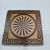 Resim Şeker Portakalım Dekoratif Figürlü Doğal Taş Banyo Gider Kapağı Süsü Tekli 10x10 Cm 