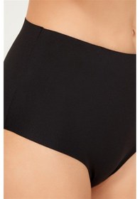 Resim Cottonhill Yüksek Bel Basic Lazer Kesim Bikini Külot 3'lü Paket - 5 Asorti 2 