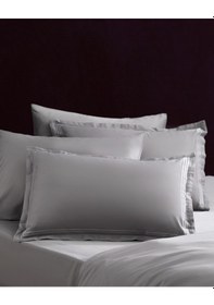 Resim Madame Coco Clarette Çift Kişilik Bambu Saten Nevresim Takımı Gri 