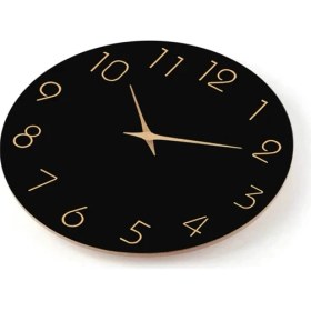 Resim Xixi Shop Sessiz Ahşap Duvar Saati Sessiz Süpürme Minimalist Tasarım (Yurt Dışından) 