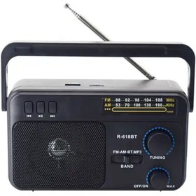 Resim Nettech ER-618BT Nostalji Radyo Kablosuz Hoparlör - Speaker 