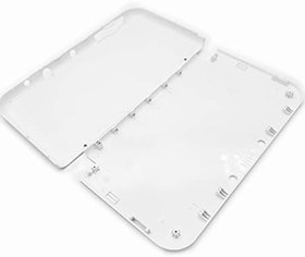 Resim Yeni Üst ve Alt Buzlu Kabuk Kapak Plakaları Değiştirme, Nintendo Yeni 3DS New3DS XL LL New3DSXL Elde Taşınır Oyun Konsolu, Beyaz Renk Mat Muhafaza A E Ön Kaplama Levhası + Vida Seti 