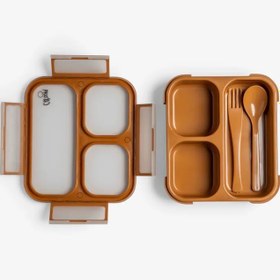 Resim Citron Çatal ve Kaşıklı Bento Beslenme Kutusu Seti - Caramel 1286845 