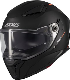 Resim AXXIS Motosiklet Kask Panther SV Matt Black Full Face Güneş Vizörlü ECE 22.06R Motor Kaskı 