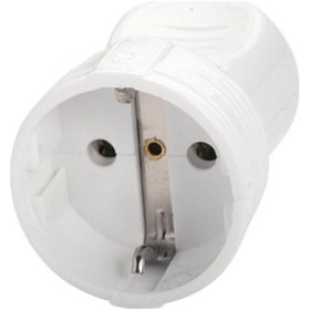 Resim Viko Topraklı Dişi Fiş Beyaz Tekli Seyyar Dişi 