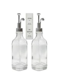 Resim Periboia Cam Sıvı Sabunluk Losyonluk Krom 