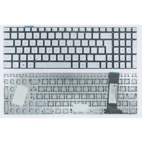 Resim İNFOSTAR Asus N76v Uyumlu Notebook Klavyesi - Silver - Tr 