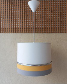 Resim Genel Markalar BEYAZ GRİ SARI KUMAŞ KAPLAMA 2.Lİ SET YATAK ODASI GENÇ VE ÇOCUK ODASI AVİZE VE ABAJUR SETİ 