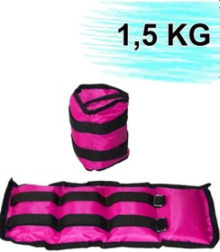 Resim El Ve Ayak Bilek Ağırlığı 2x1 ,5 Kg Kum Torbası Korsesi Ağırlık Kas Güçlendirmek Pilates 1.5 Kg Çift 