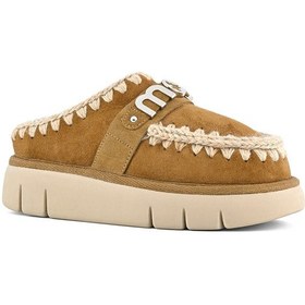 Resim Terlik/ Panduf Ev Kadın Mu.fw531001a Cog Mou Bounce Clog Metal Logo Cognac Cognac Camel 