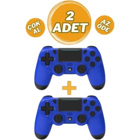 Resim Ps 4 Joystick Tablet Telefon Pc Uyumlu Titreşimli Oyun Kolu 2 Adet 