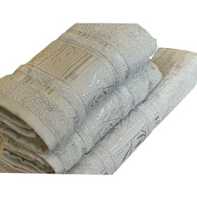 Resim Goldroom 3lü Banyo Havlu Seti Vizon 