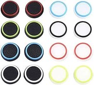 Resim Szaerfa 8 çift silikon başparmak sopa Joystick kap Analog kavrama Thumbsticks kapak kılıf PS5/PS4/PS3/ONE/360/anahtarı PRO/serisi X/S, denetleyici Gamepad yedek Joystick kap 